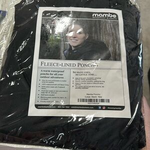 Fleece lined poncho